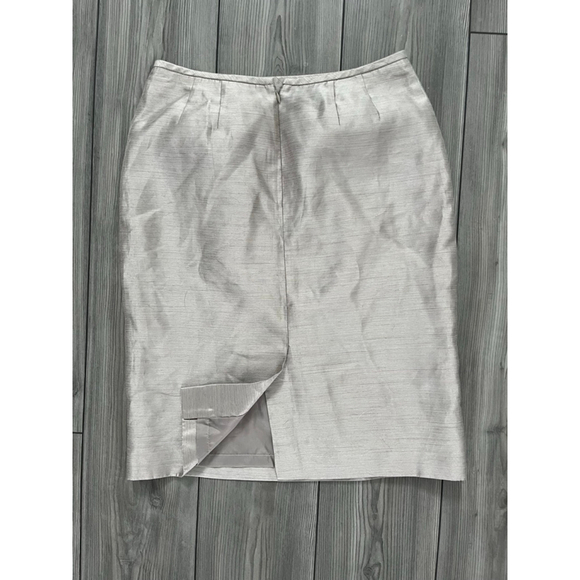 Women's Kasper Petite Skirt Silver Size 6P - Picture 2 of 3